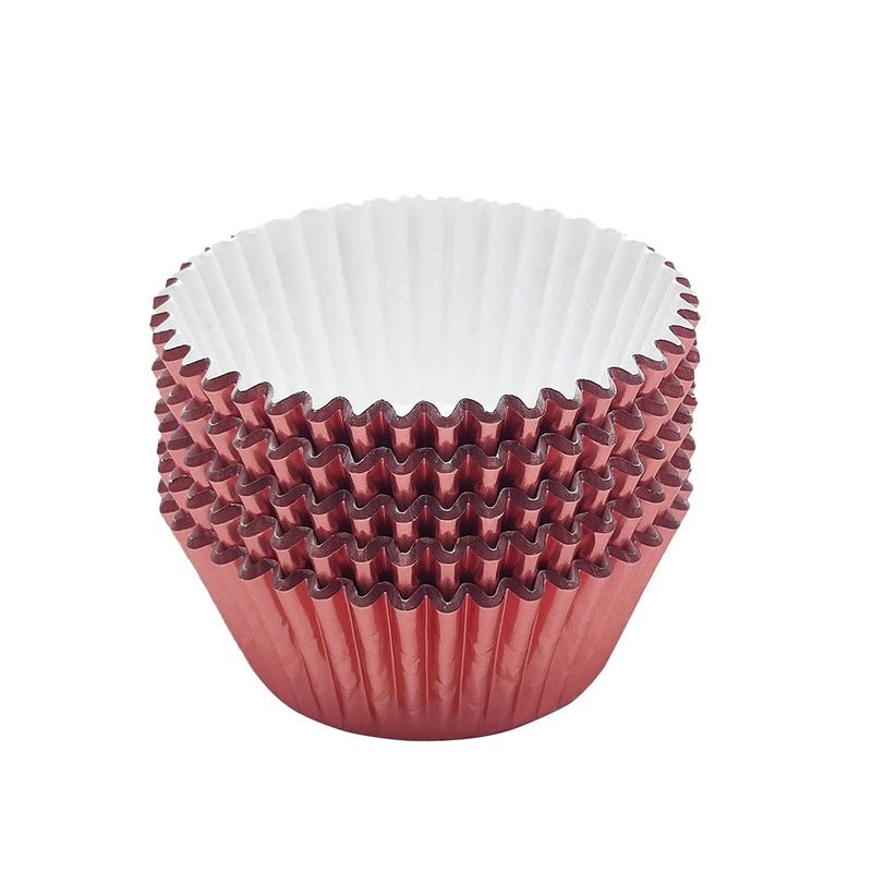 Mombake Standard Rose Gold Foil Cupcake Liners Muffin Baking Cups for Party and More, 100-Count - Image 5